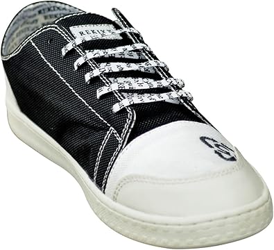 Amazon Com Rekixx Women S Retro Black Casual Sneaker Custom Blended Recyclable Textile Universal Sizing M7 W9 Us Fashion Sneakers