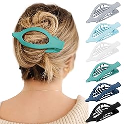 French Flat Hair Clips for Women - 6Pcs Flat Hair