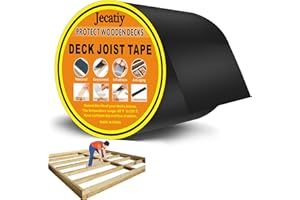 Jecatiy Joist Tape 6" x 50' - Waterproof Seal & Antiseptic Deck & RV Sealant Tape for Wood Decks & Beams