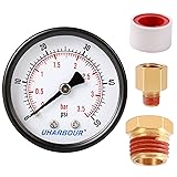 Uharbour Water Pressure Gauge for Gas and Water