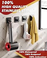 Auxmir 5 Pack Self Adhesive Hooks 10kg Stainless Steel No Drill view 4