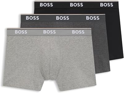 Boxer Brief 3P CO/EL Caleçon Boxeur, Open Grey61, M (Lot de 3) Homme