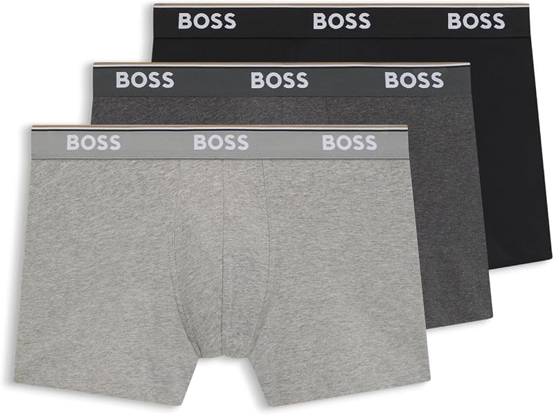 Boxer Brief 3P CO/EL Caleçon Boxeur, Open Grey61, M (Lot de 3) Homme