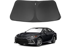 LHFLIVE Windshield Sun Shade Custom Fit 2018-2024 Toyota Camry LE XLE Hybrid SE XSE Sedan Accessories Front Foldable Window Sunshade