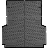Powerty Truck Bed Mat for 2020-2025 2026 Jeep Gladiator JT Accessories All Weather 5 FT Truck Bed Liner TPE Pickup Bed Mat Black