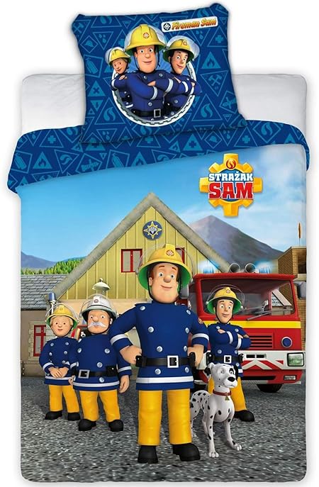 fireman sam cot duvet set