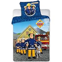fireman sam cot bed duvet set