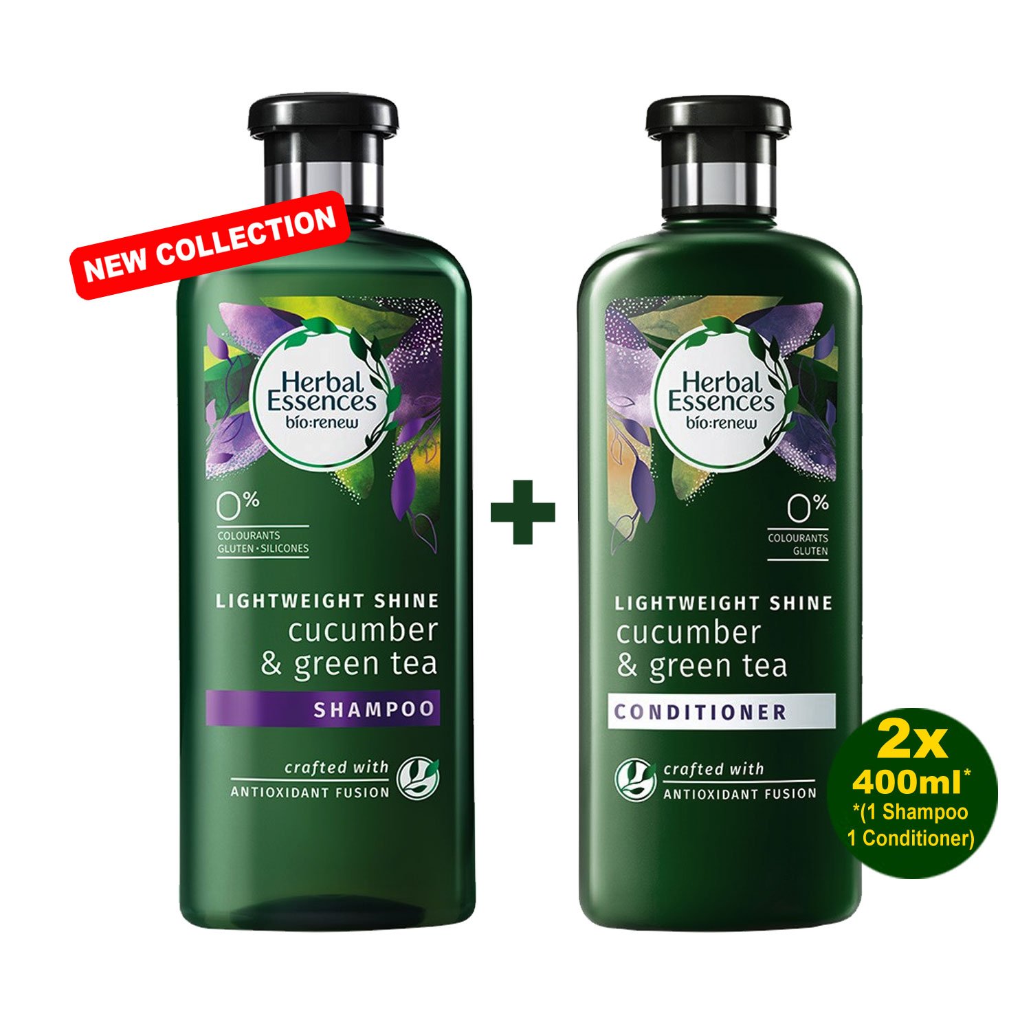 HERBAL ESSENCES BioRenew Lightweight Shine CUCUMBER & GREEN TEA