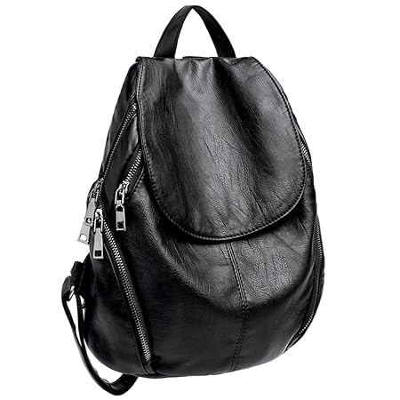 UTO Gross Size aktualisiert Version-UTO Damen Backpack Purse PU gewaschen Leder Gross Capacity Frau Rucksack Schultertasche s