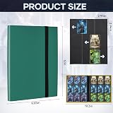 TiopLior Trading Card Binder 360 Pockets 20 Pages Green Polypropylene view 2