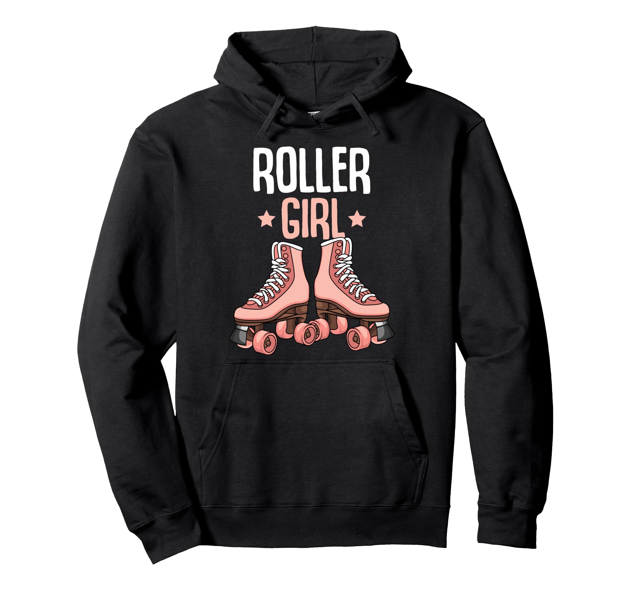 Roller Girl Roller Skates Skating Funny Girl Pullover Hoodie