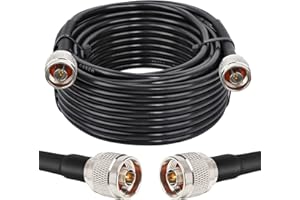 XRDS -RF N Male to N Male 35FT Coax Extension Cable, Type N KMR240 50 Ohm, Low Loss Pure Copper