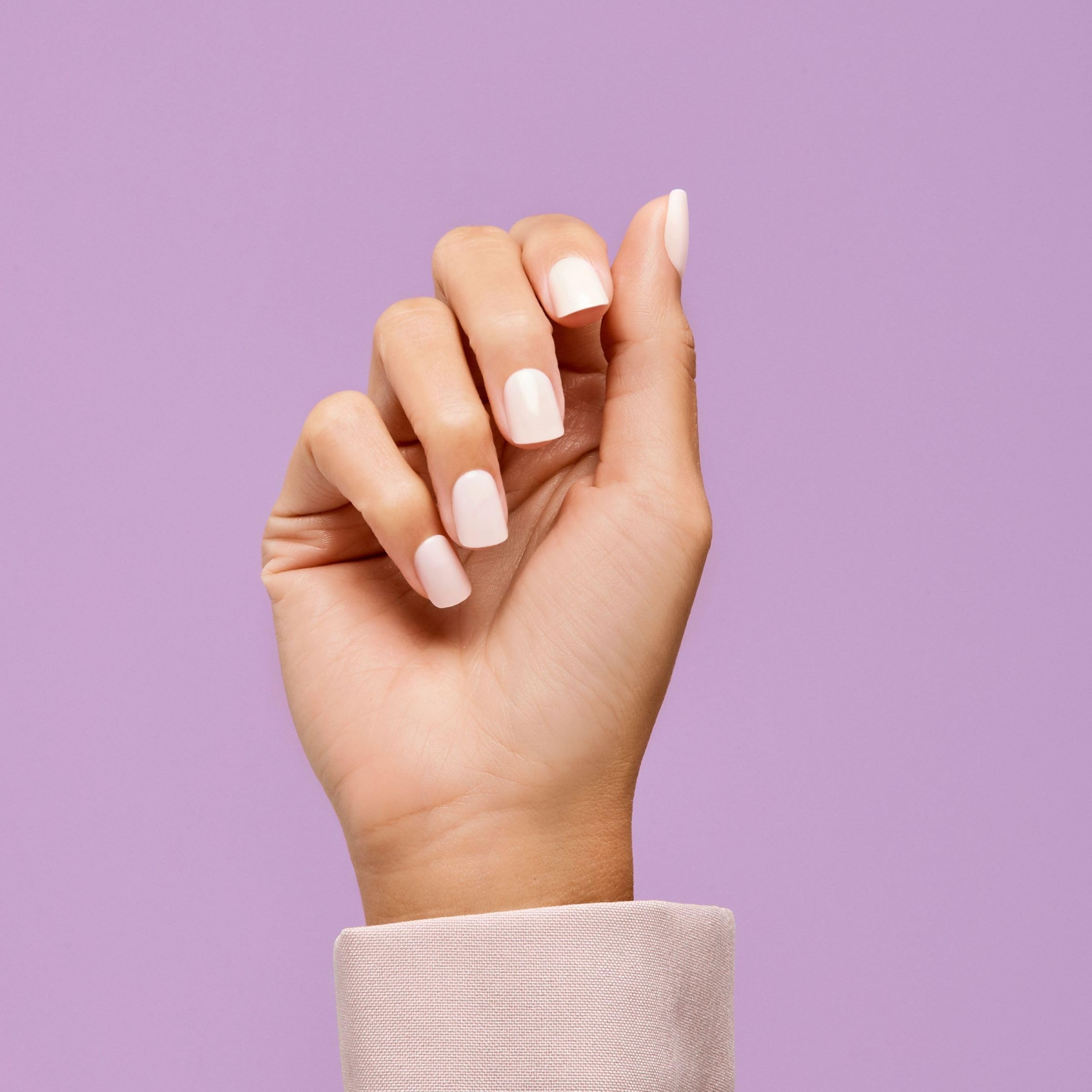 KISS imPRESS No Glue Mani Press On Nails, Color, 'Point Pink', Pink, Short Size, Squoval Shape, Includes 30 Nails, Prep Pad, Instructions Sheet, 1 Manicure Stick, 1 Mini File - Image 6