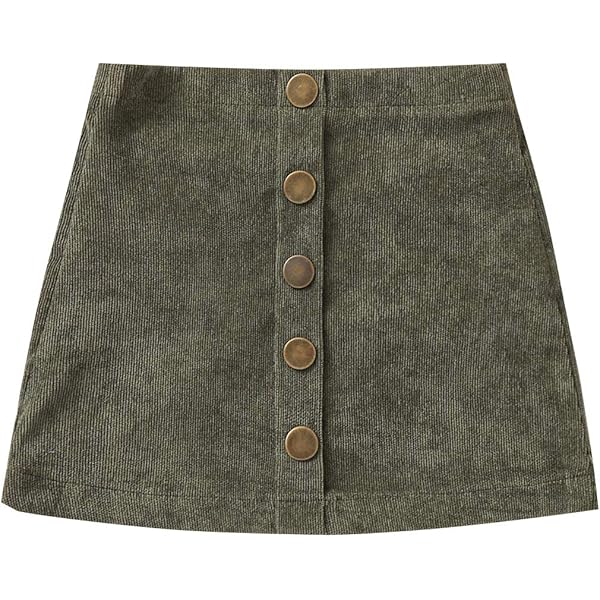 スカート SOLID CAMO CORDUROY SKIRT L Amazon.com: Fengbay Corduroy Skirt Women Casual High Waist