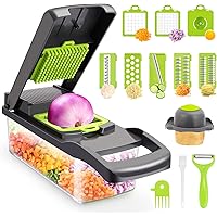 Vegetable Chopper,Senbowe Multifunctional 13-in-1 Food Choppers Onion Chopper Vegetable Slicer Cutter Dicer Veggie…