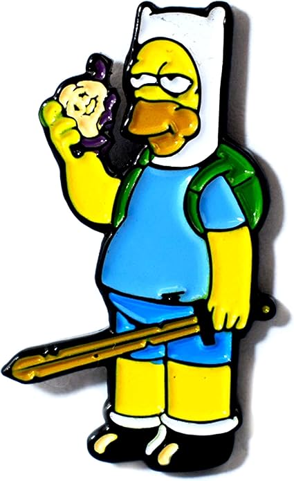 Amazon Com Homer Simpson Adventure Crossover Cool Collectible Pendant Lapel Hat Pin