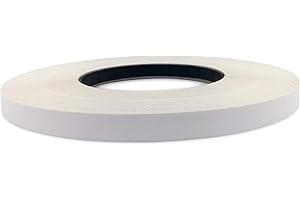Edge Supply Polyester White Melamine 7/8" X 250 ft Roll of Ultra Flexible, Strong and Durable White Edge Banding, Easy Application Iron-On with Hot Melt Adhesive for Furniture Restoration. Made in USA