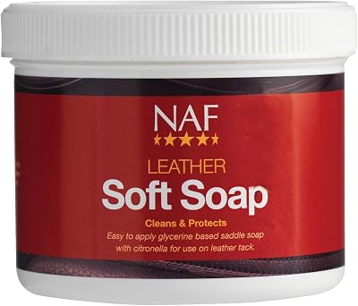 NAF Leather Soft Soap 450g Glycerine Saddle Cleaner for Leather Care