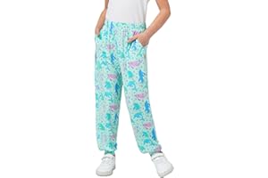 EASWEET Bamboo Viscose Girls Pajama Pants Soft and Comfy Lounge Pajama Bottoms with Pockets