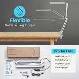 BIENSER LED Desk Lamp with Clamp Swing Arm 3 Color Modes 10 Brightness Levels view 8