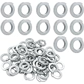 BokWin 100 Pcs Spring Lock Washer M6 Stainless Steel Split Lock Washers(Silver)