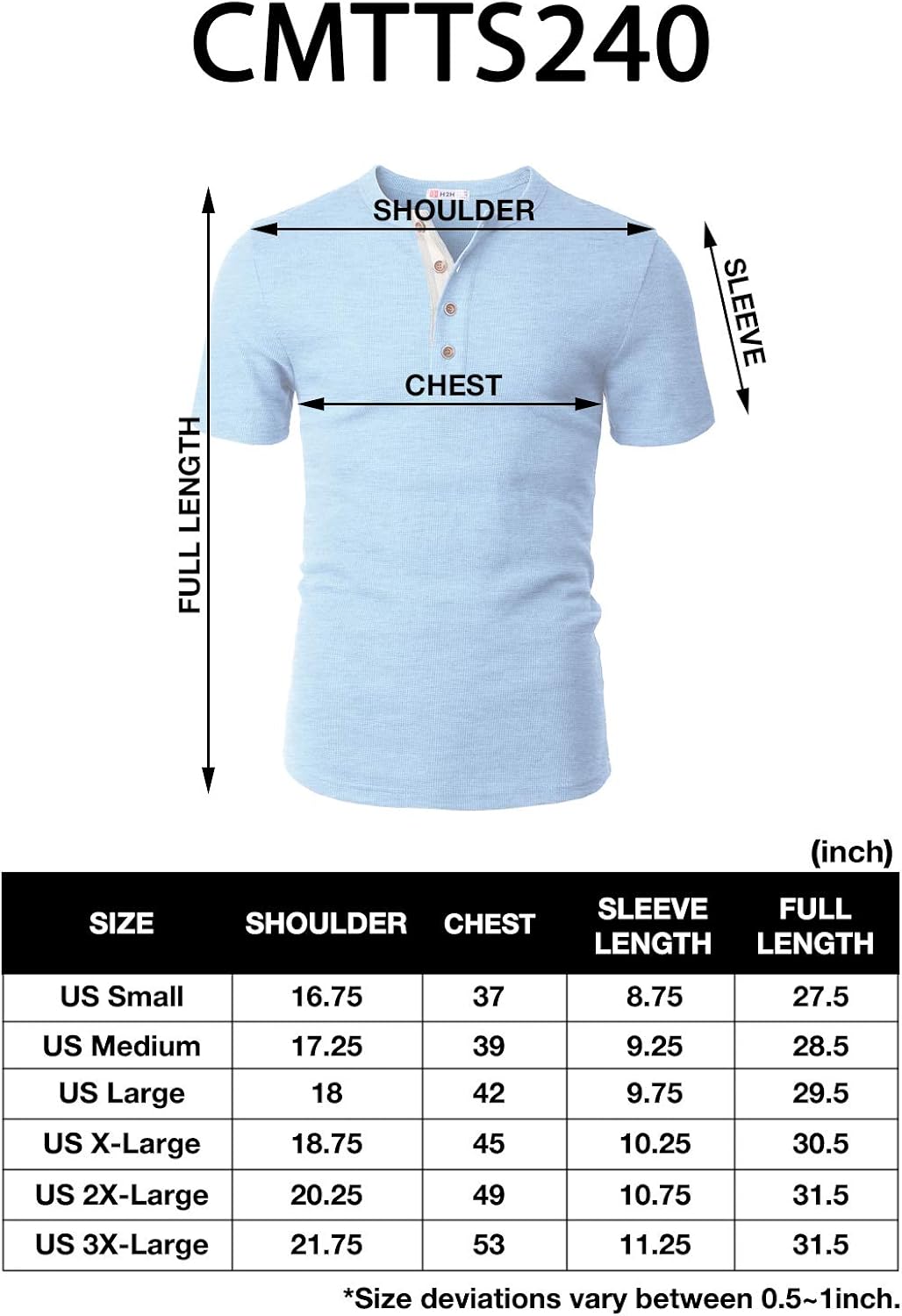 H2H Mens Casual Slim Fit Henley Shirts Short Sleeve Waffle Fabric at  Men’s Clothing store