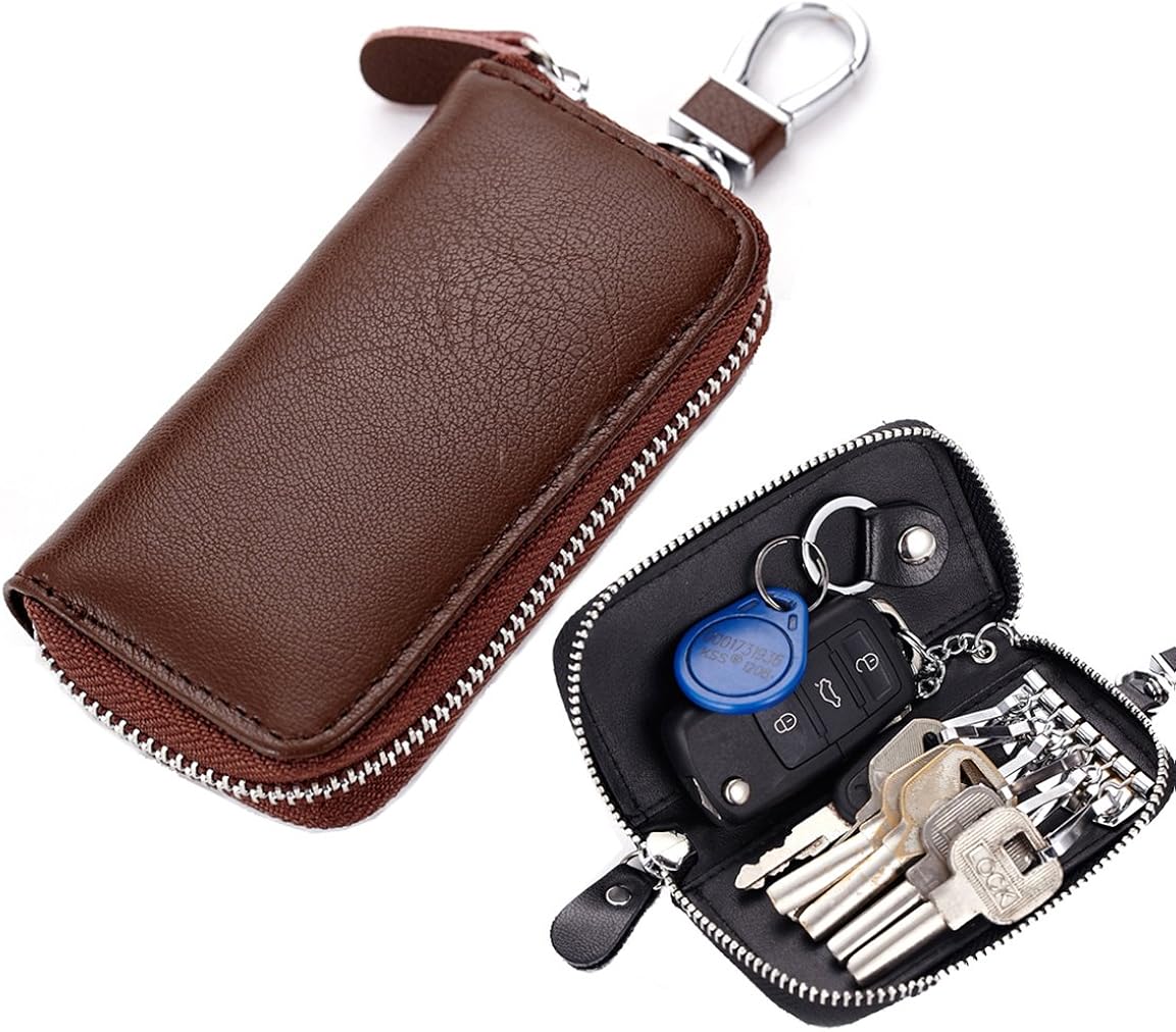 Amazon [iSuperb] キーケース 車キーケース 車キーホルダー 革 人気 レザー おしゃれ (ブラウン) iSuperb キーケース