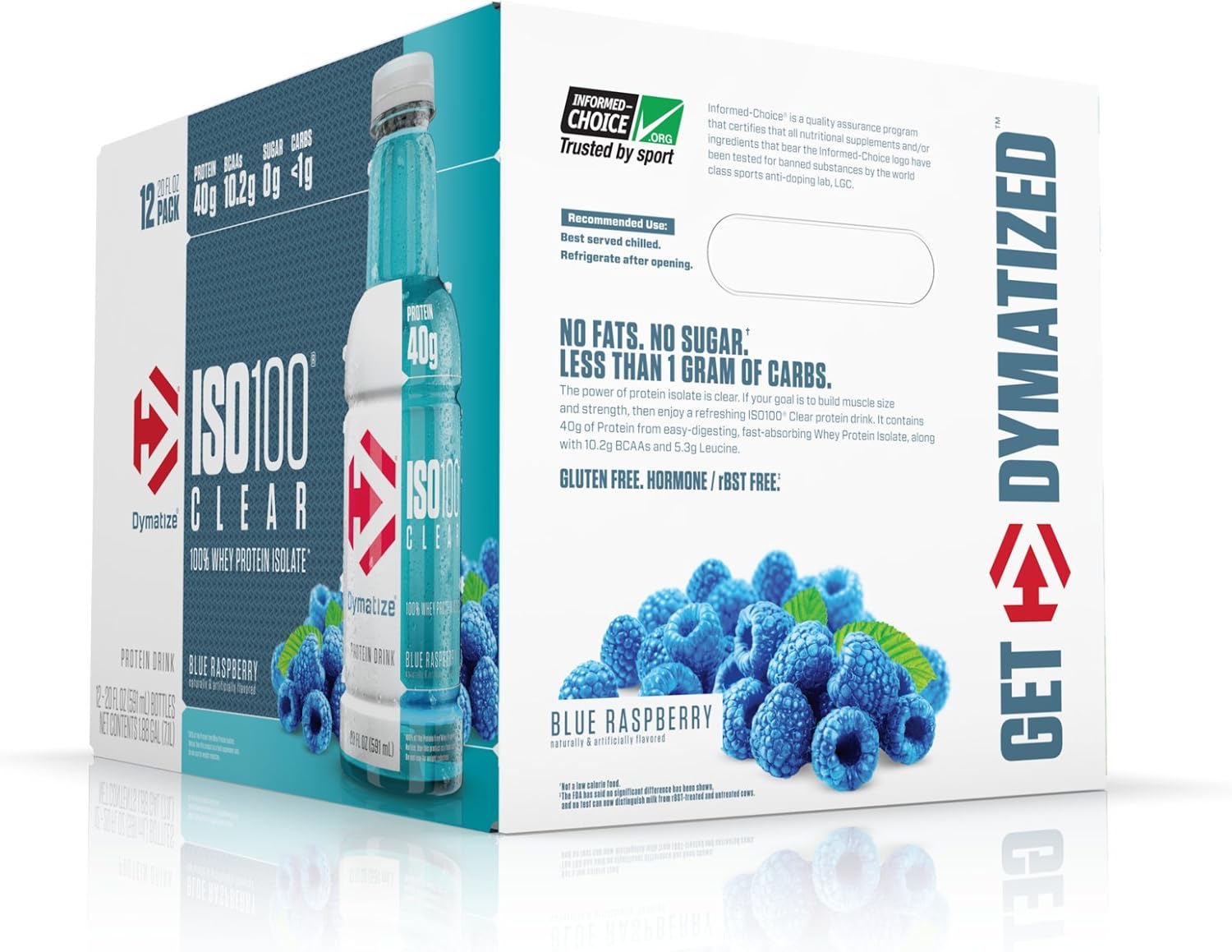 Dymatize ISOClear 100 Whey Protein Isolate, ReadytoDrink, Fast