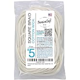 PremiumCraft Square Braid Cotton Candle Wick - #5