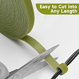KINGLAKE 12mm 10m Olive Green Garden Tape Plant Tie Self Adhesive Hook and Loop view 3