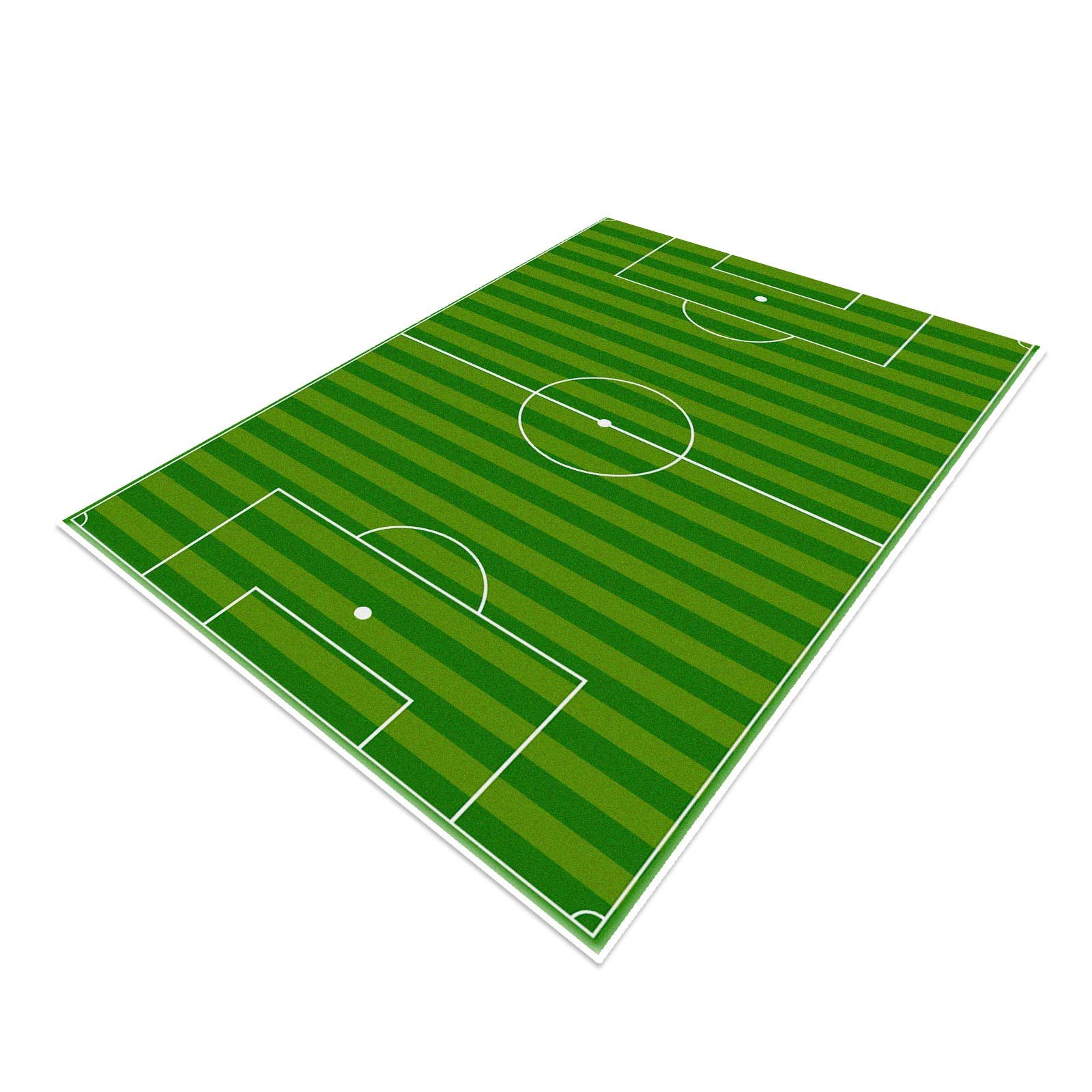 TYKTZXY Soccer Field Rug Football Rug Carpet,Funs Home Decor Play Mat for Boys Girls Sports Theme Room Green 120×180cm