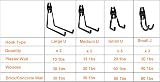 TECHSHARE 12 Pack Heavy Duty Garage Hooks 4 Sizes Wall Hooks view 5