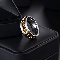 Udolfly Mens Fidget Rings Anxiety Rings for Men