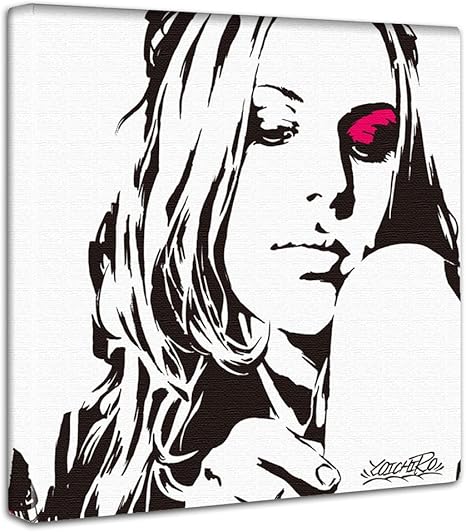 Amazon Co Jp アート ファッション アートパネル 30cm 30cm 日本製 ポスター おしゃれ インテリア 模様替え リビング 内装 モノクロ 女 シルエット ファブリックパネル Yoi 0003 ホーム キッチン