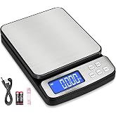 Fuzion Digital Shipping Postal Scale 90lb x 0.1oz, Stainless Steel Platform | All-in-1 Shipping Scale, Large Display, Hold/Tare/PCS Counting, Easy Calibration, 5 Units, Scale for Packages, Small Business