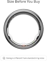 Oura Gen3 Horizon Smart Ring Size 7 Silver Sleep Heart Rate Fitness Tracking view 2