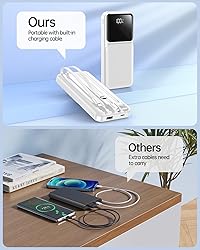 Portable Charger with Built in Cable - 22.5W Fast