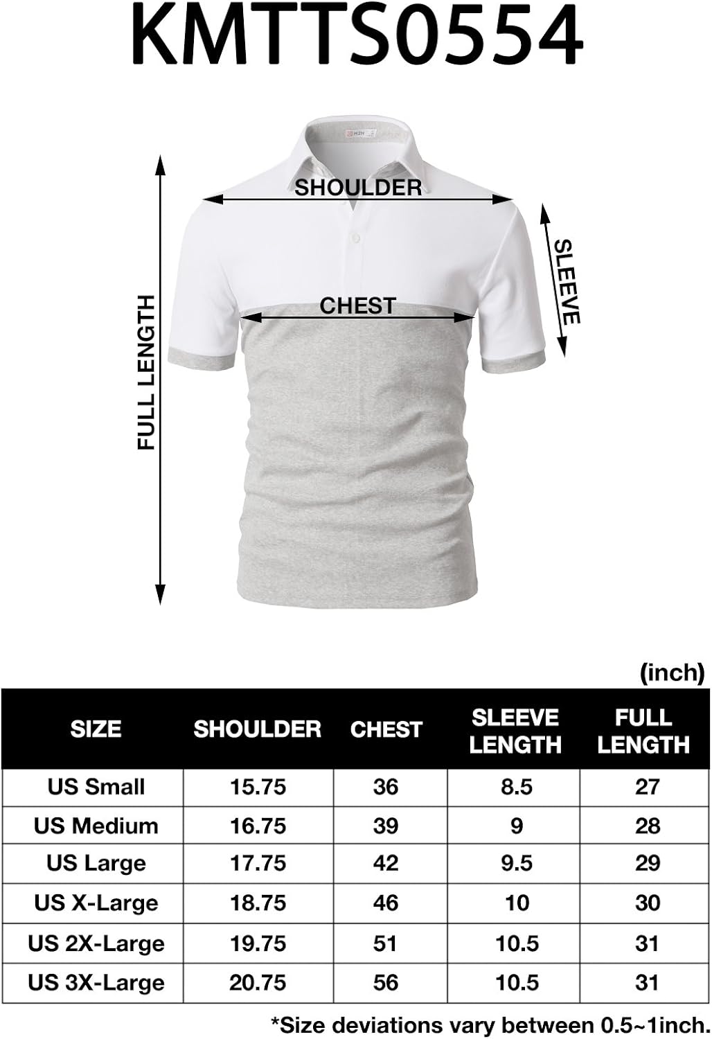 H2H Mens Casual Slim Fit Polo T-Shirts of Various Styles and Designed: Clothing