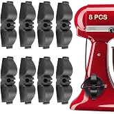 Lancord Cord Organizer for Appliance, 8 Pack Appliance Cord Organizer Black | Upgraded Kitchen Appliance Cord Organizer Stick On Cord Wrap Cord Holder for Appliances Mixer, Coffee Maker, Pressure Cooker