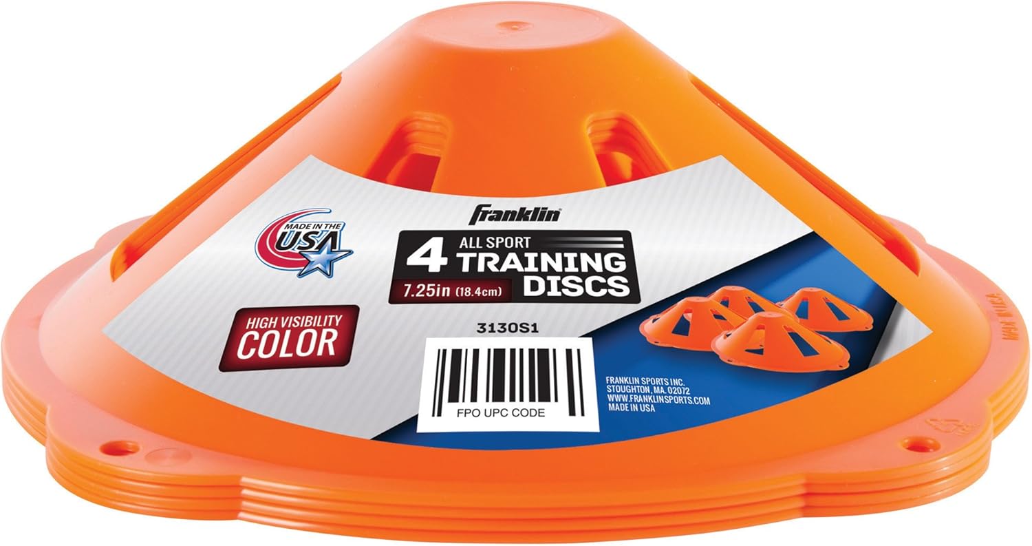 Franklin Sports 9" Flexible Soccer Cones- 4 Pack: Sports & Outdoors