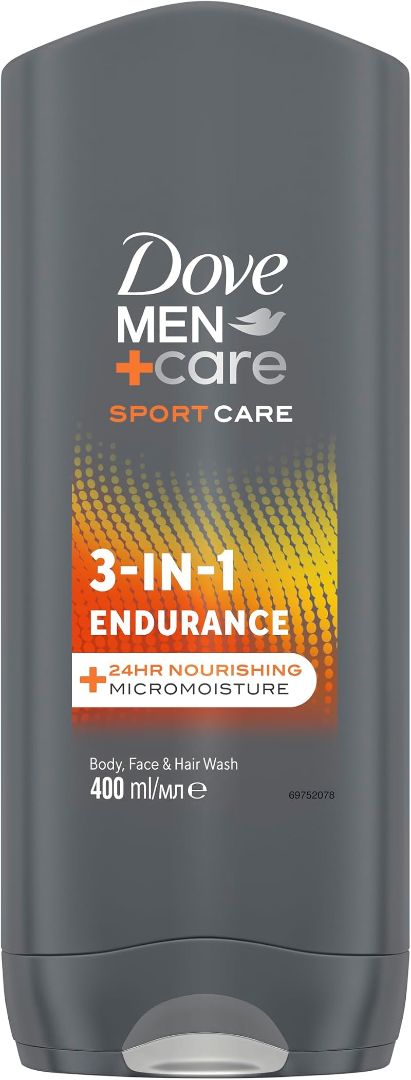 Dove Men+Care Sport Care Endurance 3-in-1 Hair Body Face Wash 400ml