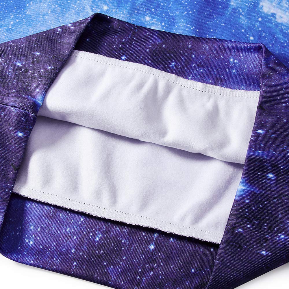 Little Boys Cool Galaxy Hoodies Blue Starry 3D Hooded Sweatshirts for Junior Girls Trippy Space Universe Pullover Fleece Sweater Shirts Shinning Activewear Sports Running Hoodie Hoody 5/6 Years