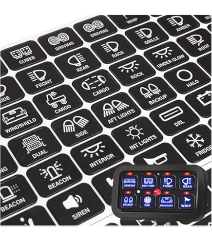 Amazon.com: MICTUNING 140PCS Switch Panel Stickers for P1s P1x P1B