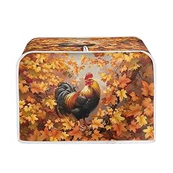 Talayituse Rooster Chicken Maple Leaves Print 4