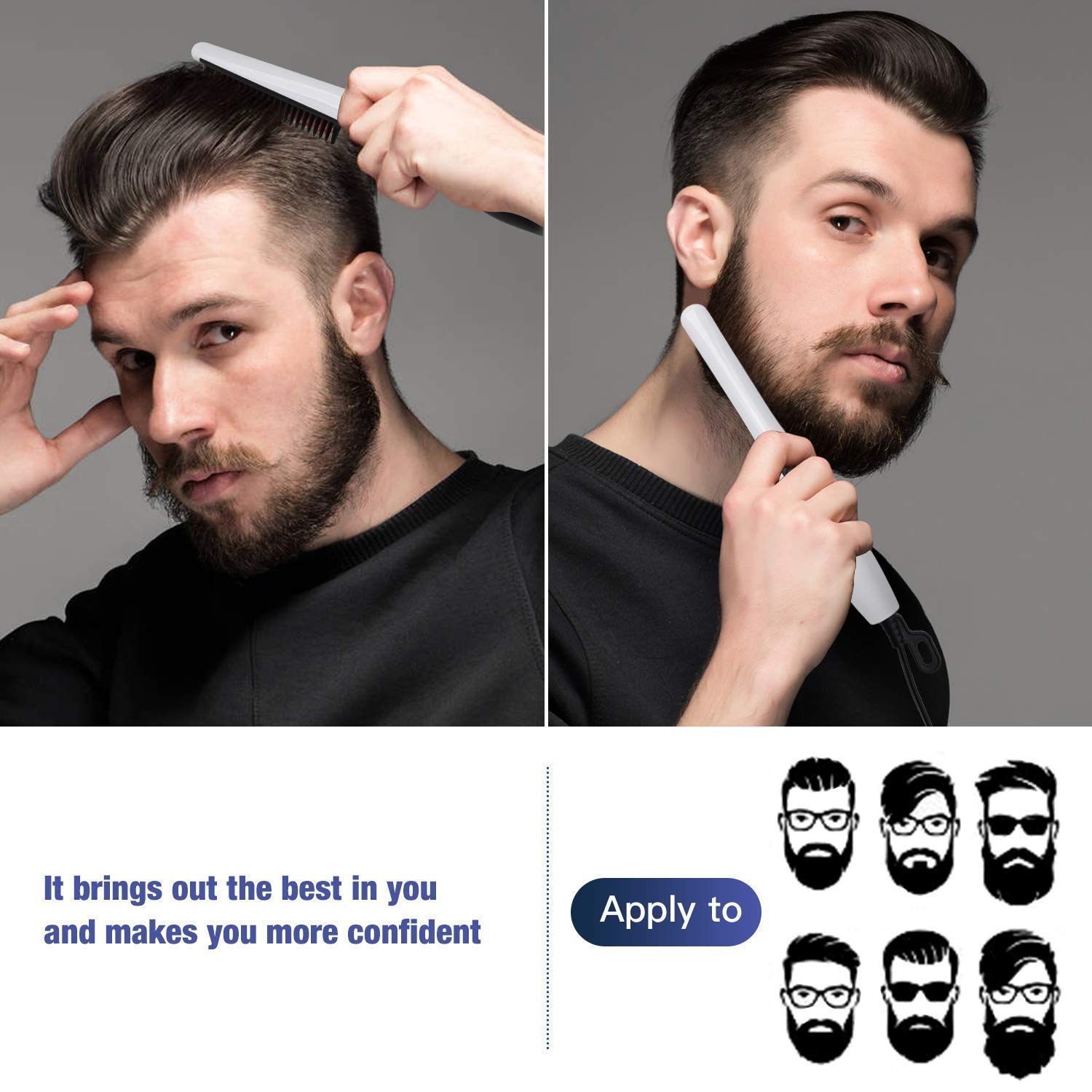 Kavya S Enterprise Beard And Hair Straightening Brush Electric