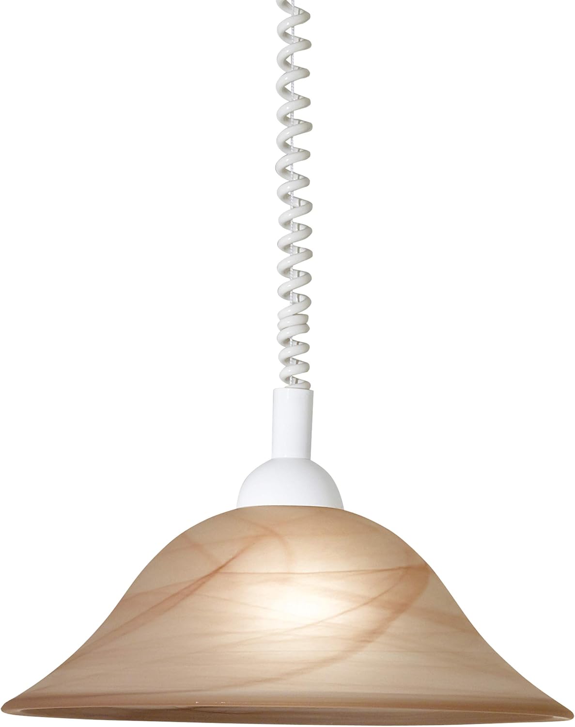Eglo Pendant Light Albany, Hanging Lamp with Spiral Cable, Height Adjustable
