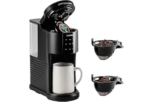 CUCKOO CCM-AK011B 3-in-1 1.2L K-Cup Coffee Maker with 5 Cup Sizes and Self-Cleaning Function (Black)
