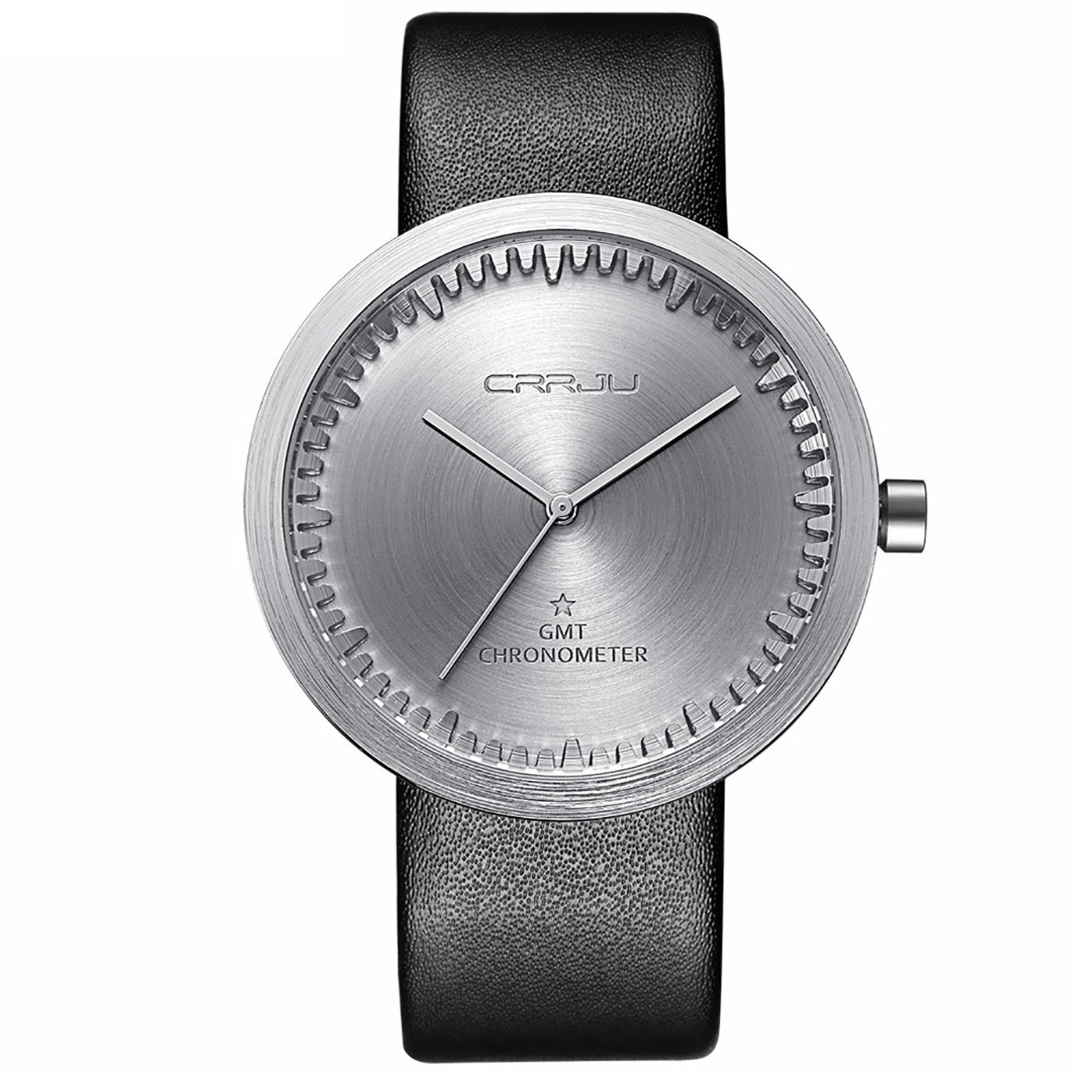 MODIWEN Casual Men Wristwatch with Leather Strap Alloy Case Male Military Watches