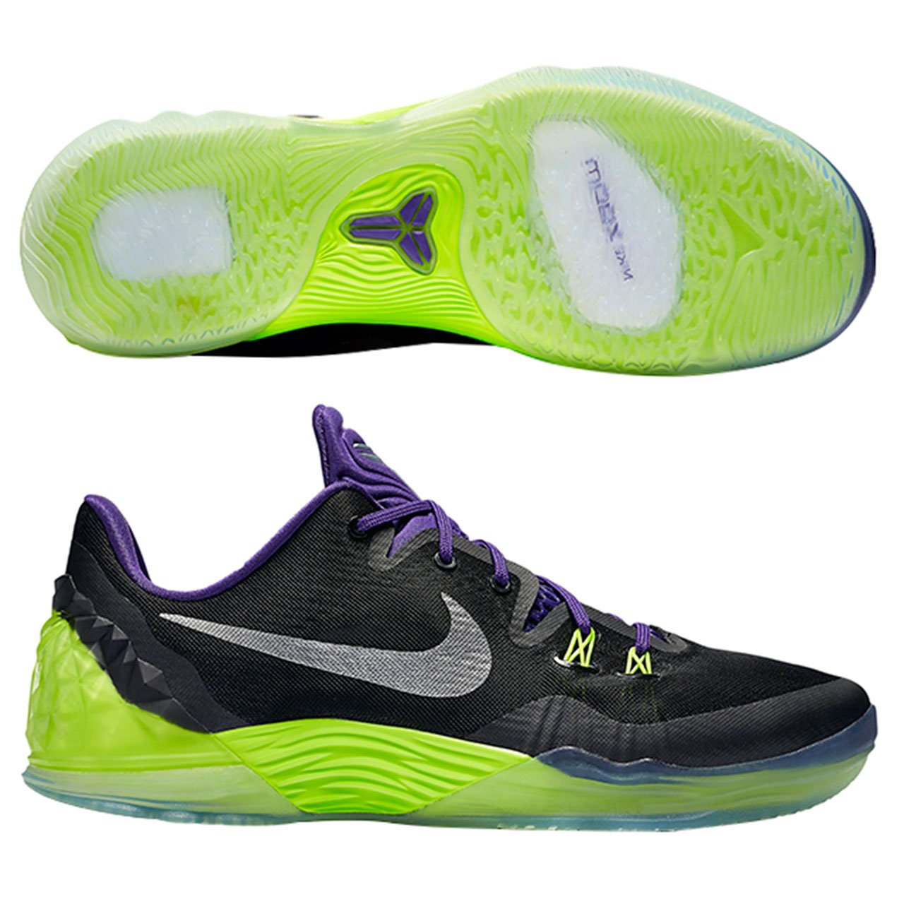 Buy Nike Mens Zoom Kobe Venomenon 5 Black Metallic Silver Court Purple Volt 10 M Us At Amazon In