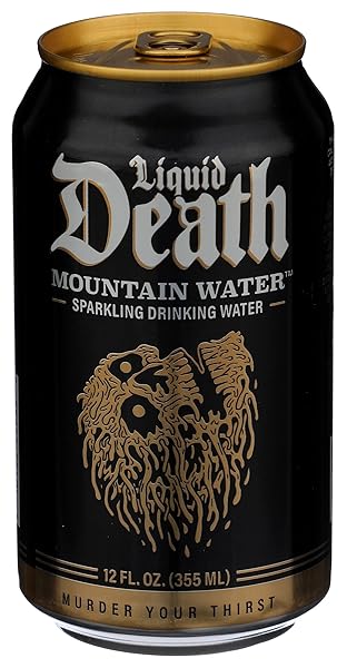 LIQUID DEATH SPARKLING MOUNTAIN WATER, 12 FZ